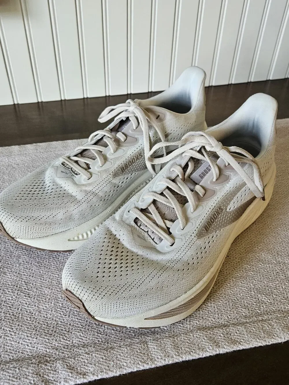 Brooks Ghost 17 Grey Chateau Grey Portabella Women Road Running Sz 11